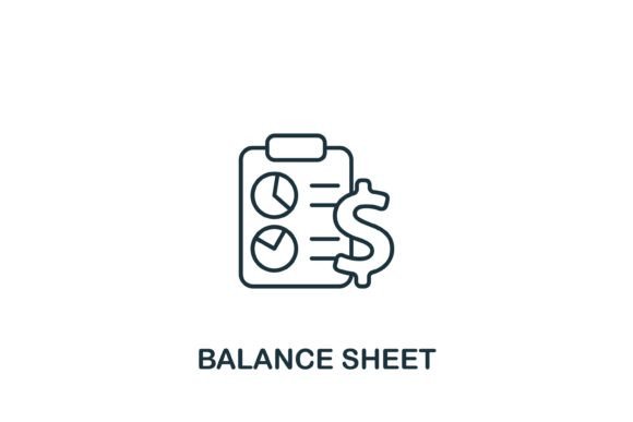 Balance Sheet Icon: A Versatile Graphic for Digital Product Creators