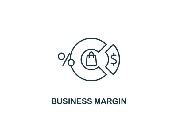 Business Margin Icon: A Must-Have Graphic for Handmade Creators