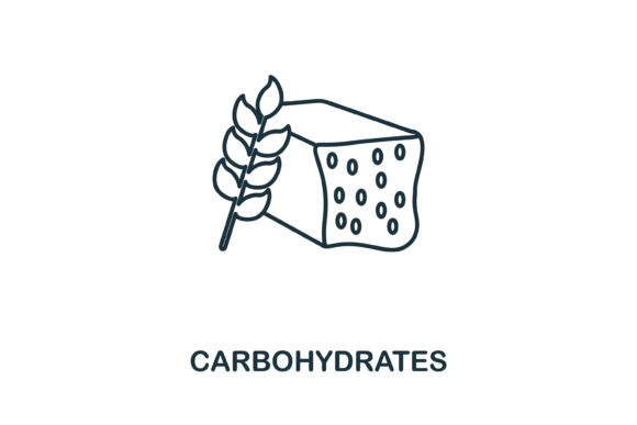 Carbohydrates Icon: A Versatile Graphic for Designers and Digital Sellers