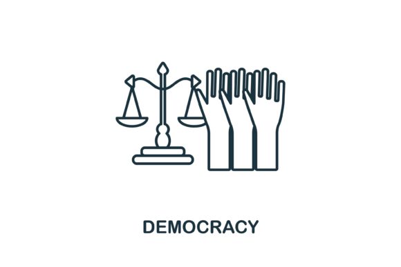 Democracy Icon: A Versatile Graphic Design Asset for Modern Branding