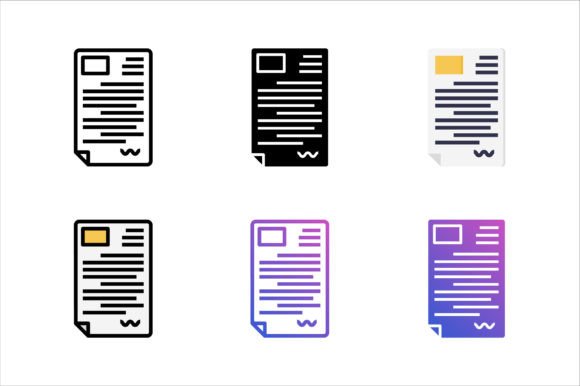 File Document Icon: A Versatile Graphic Design Asset for Modern Branding