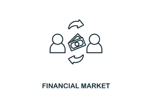 Financial Market Icon: A Versatile Graphic Design Asset for Modern Projects