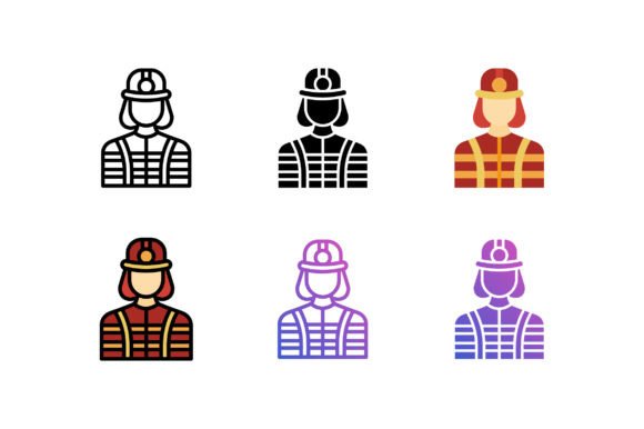 Firefighter Icon Graphics: A Versatile Asset for Handmade Creations