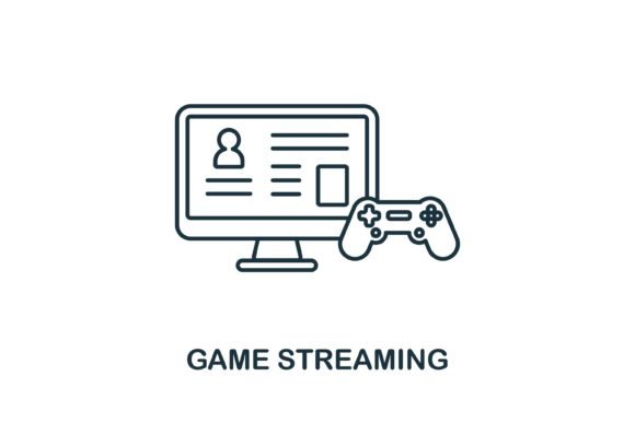 Game Streaming Icon: A Versatile Graphic for Digital Sellers