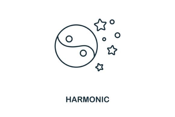 Harmonic Icon: A Versatile Line Design for Embroidery Projects