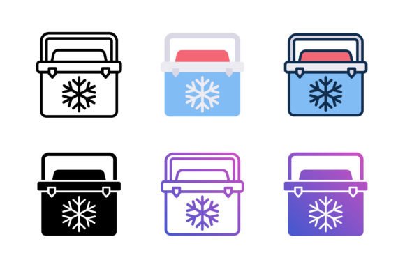 Ice Box Icon: A Versatile Graphic Design Asset for Modern Branding