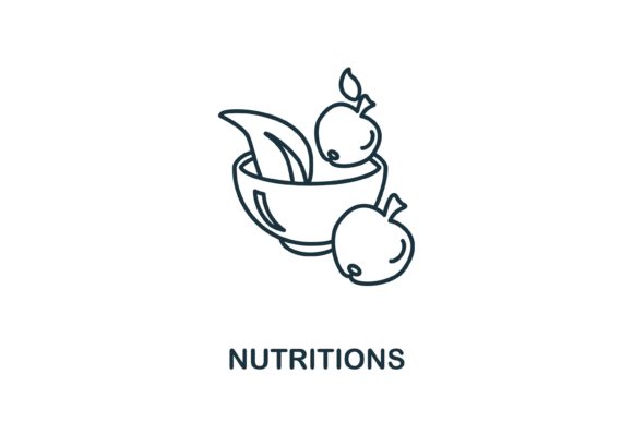 Nutritions Icon: A Versatile Graphic Design Asset for Creative Projects