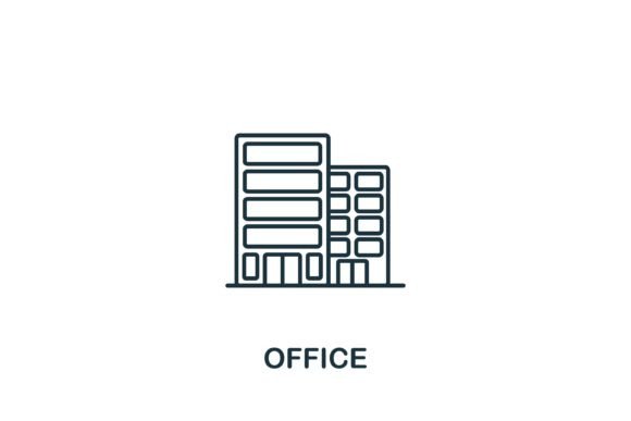 Office Icon: A Simple Graphic Design Asset for Modern Branding