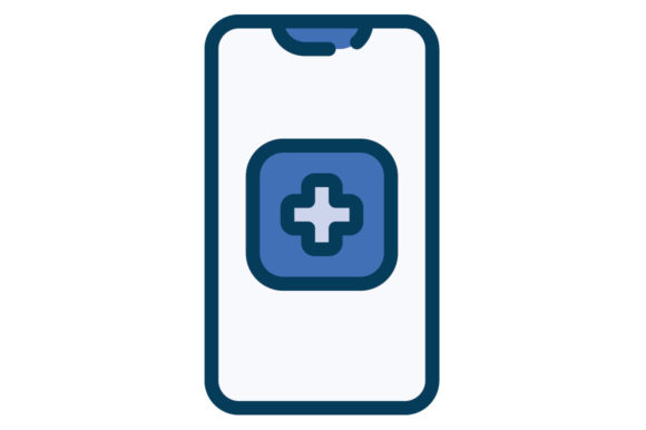Online Medical App Filled Line: A Premium Graphic Design Asset for Local Businesses