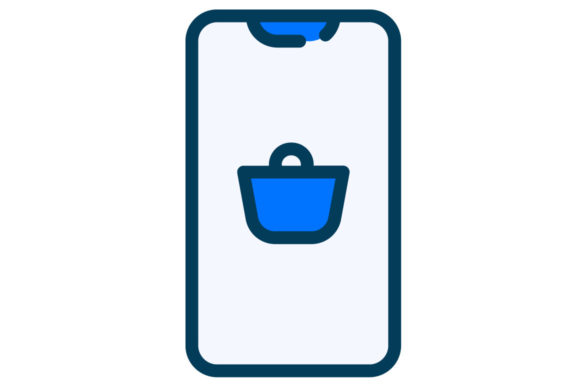 Online Shopping 2 Icon Filled Line for Digital Product Creators