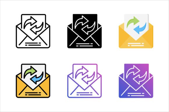 Refresh Email Icon: A Versatile Graphic Design Asset for Handmade Creations
