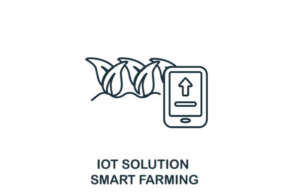 Smart Farming Icon: A Modern Graphic Design Asset for Content Creators