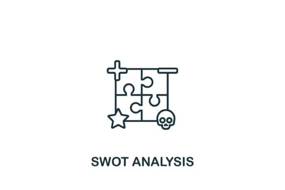Swot Analysis Icon: A Practical Graphic Design Asset for Crafters