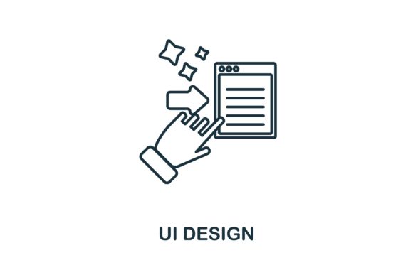 Ui Design Icon: A Versatile Graphic for Handmade and Print Projects