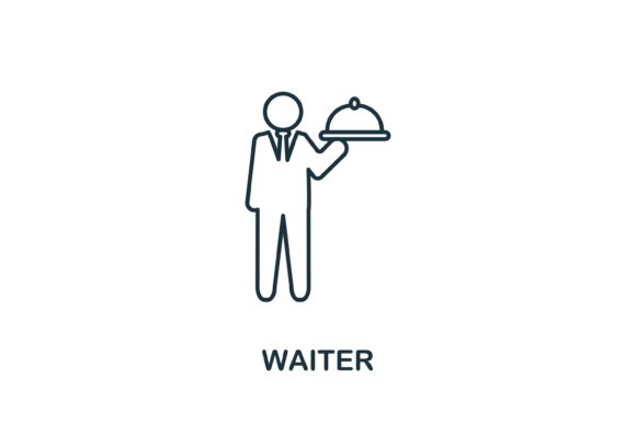Waiter Icon: A Modern Design Asset for Editorial and Web Publishing